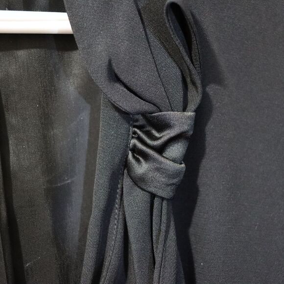 Olsen Europe Black Blazer Large Bow Detail Classic Career Jacket Viscose - Picture 6 of 10